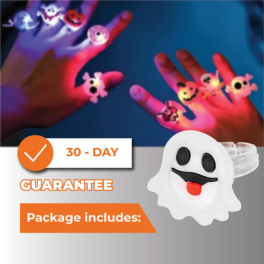 🔥Last Day 50% OFF🔥 Halloween LED Glow Rings (50pcs set)