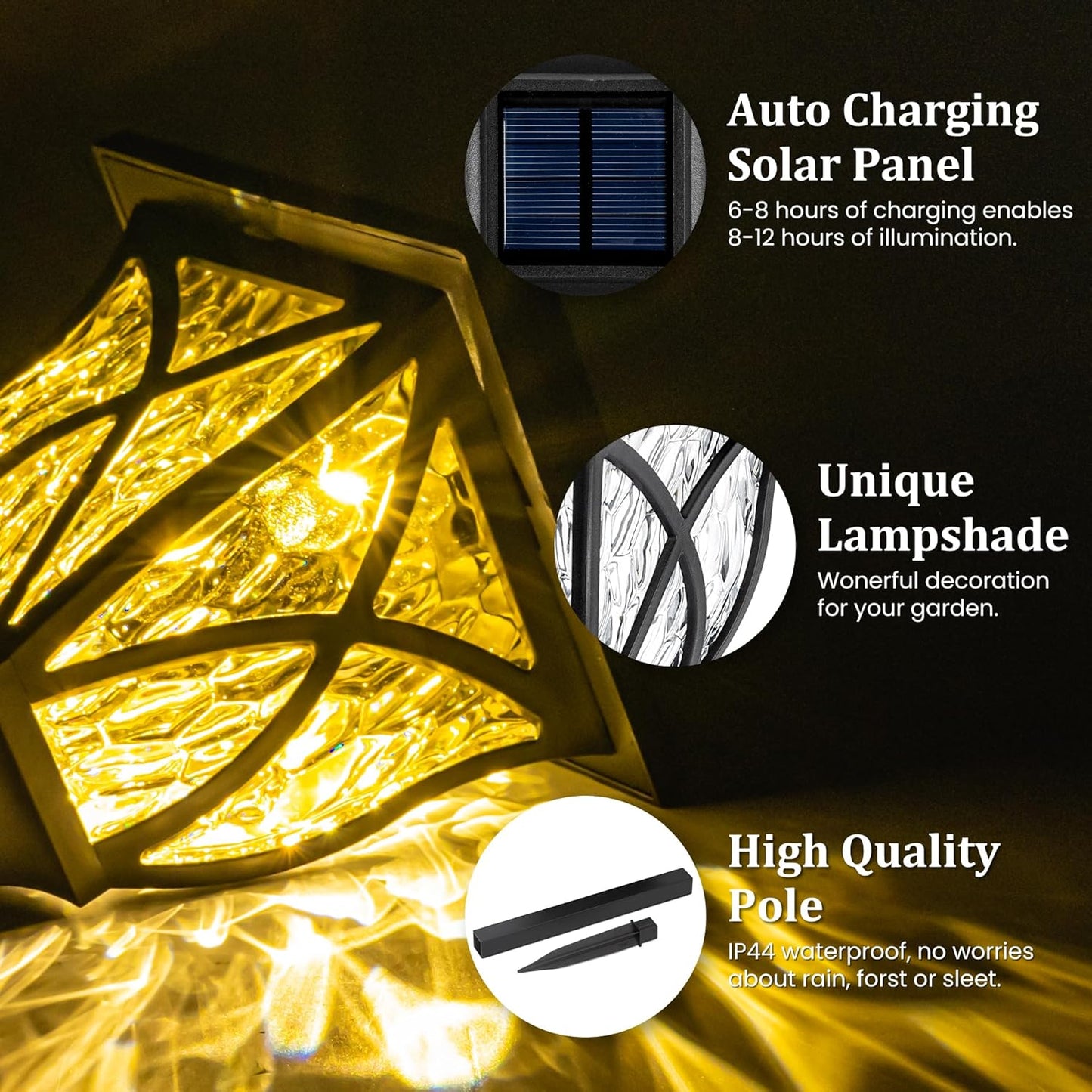SolaLumi™ Powerful Solar Garden Lights with Automatic Activation