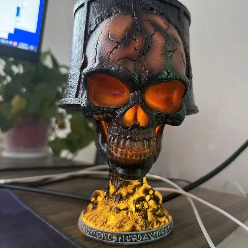 Gothic™ Skull Glow – Halloween Accent Lamp