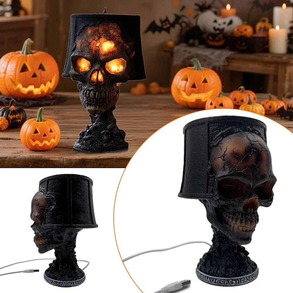 Gothic™ Skull Glow – Halloween Accent Lamp