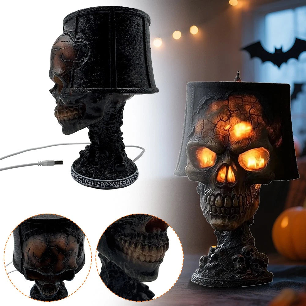 Gothic™ Skull Glow – Halloween Accent Lamp