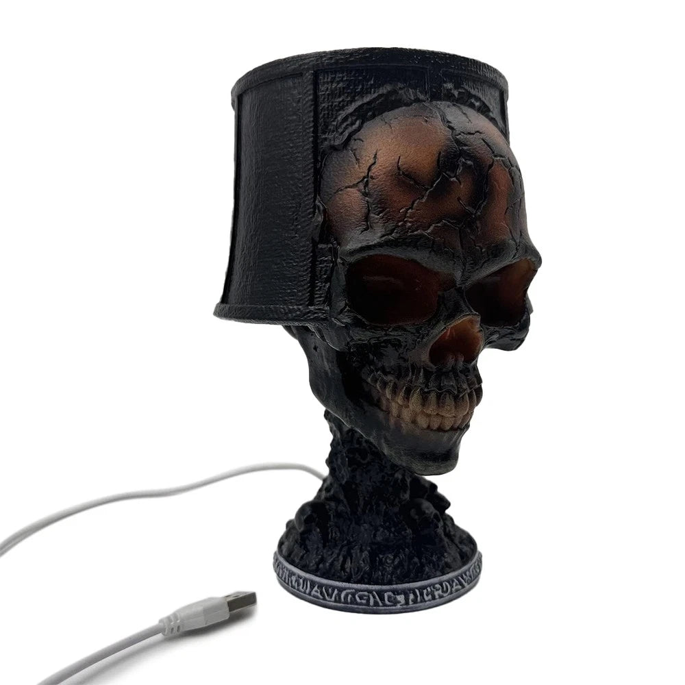 Gothic™ Skull Glow – Halloween Accent Lamp
