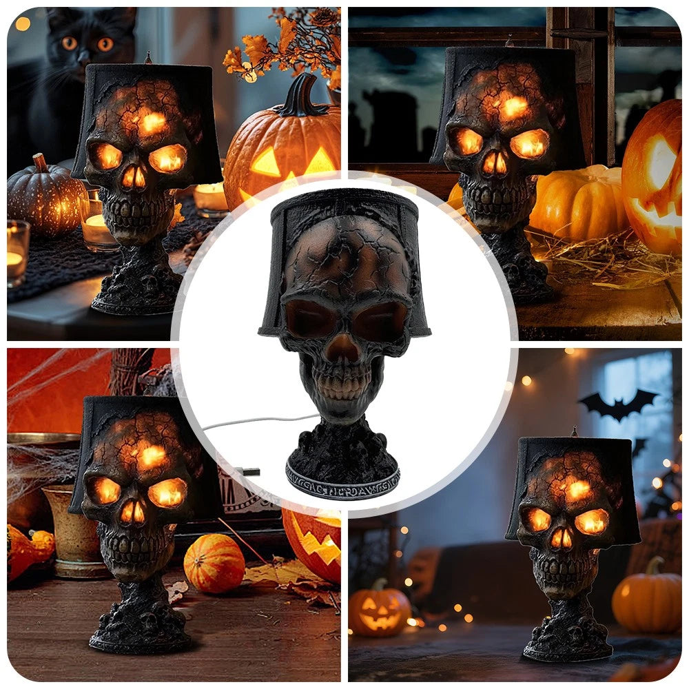 Gothic™ Skull Glow – Halloween Accent Lamp