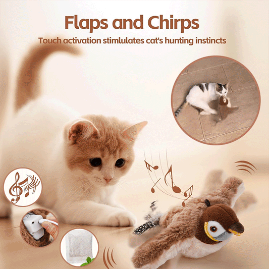 KittyChase™ Upgraded Simulated Chirping Bird Toy