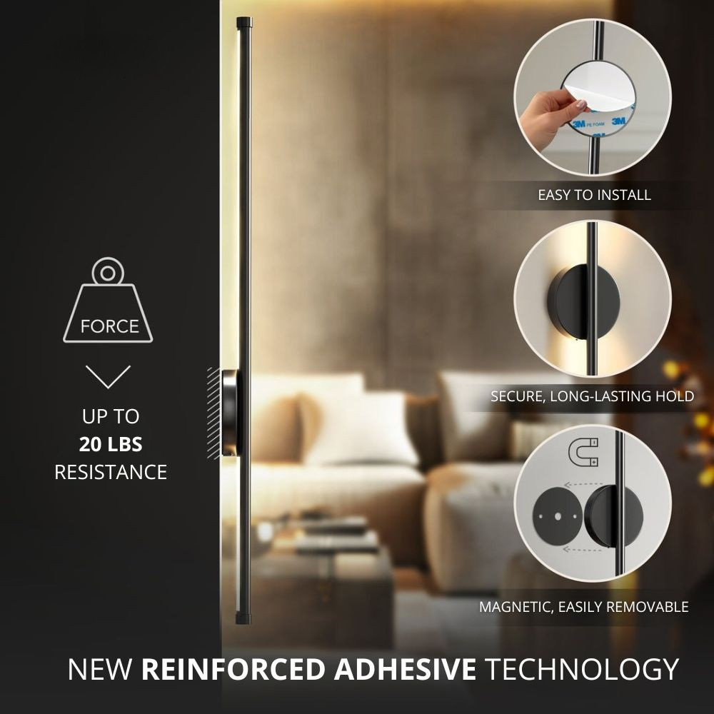 NoirBeam™ Rotatable Wireless Wall Sconces for Effortless Mood Lighting Anywhere
