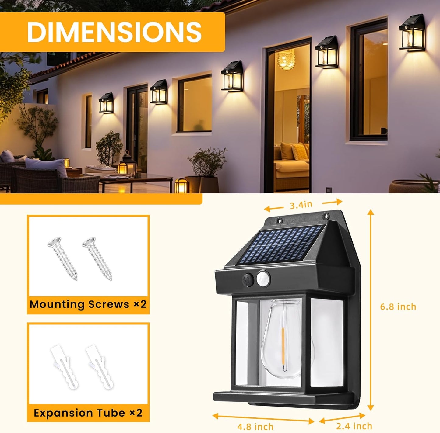 SolaLux™ Powerful Solar Wall Lights with Automatic Activation