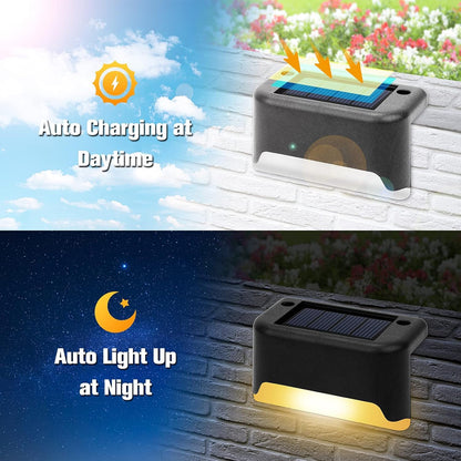SolaGlim™ Powerful Solar Deck Lights with Automatic Activation