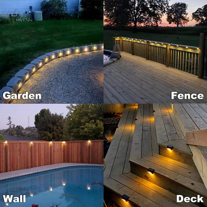 SolaGlim™ Powerful Solar Deck Lights with Automatic Activation
