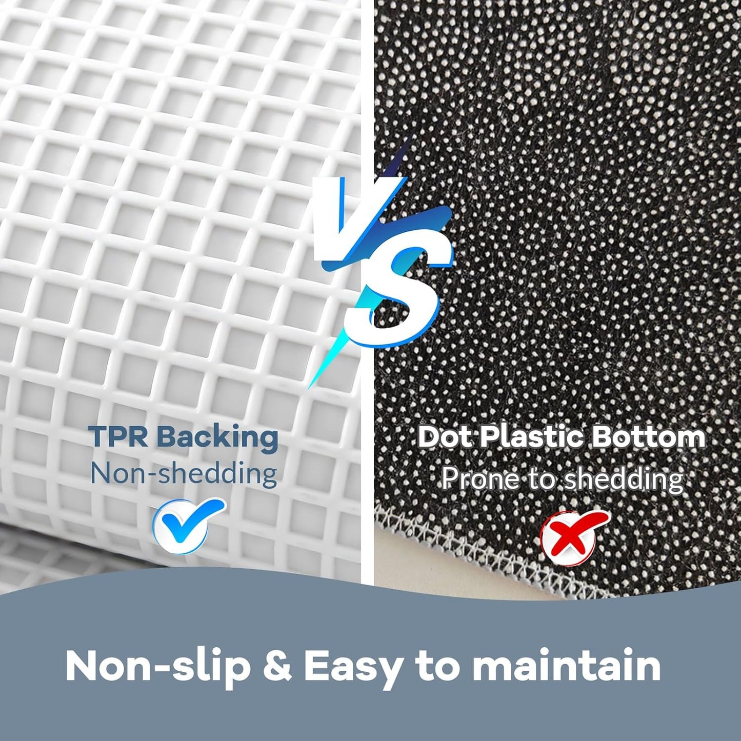 Beach-Themed Plush Footprint Mat – Neutral Texture