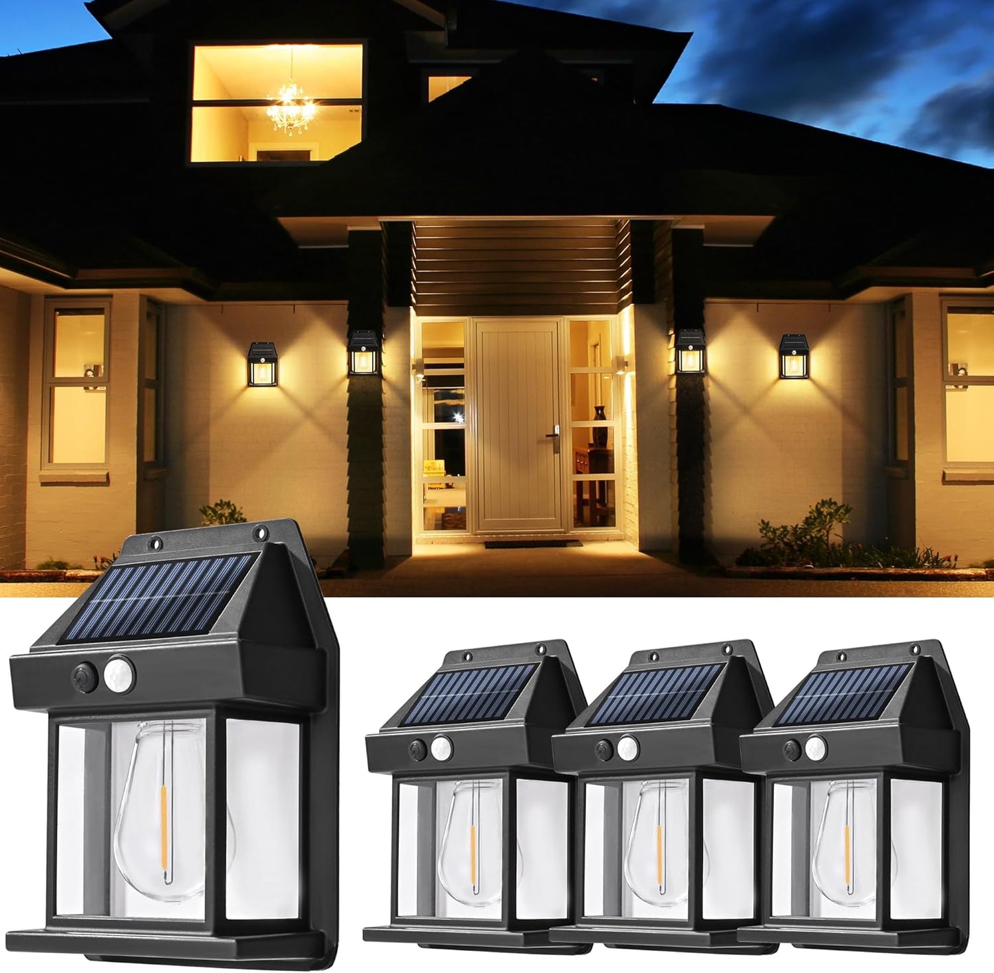 SolaLux™ Powerful Solar Wall Lights with Automatic Activation