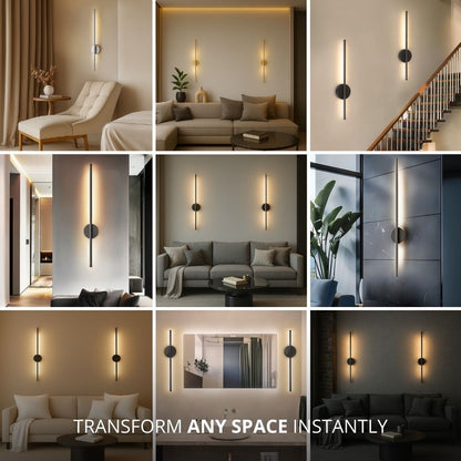 NoirBeam™ Rotatable Wireless Wall Sconces for Effortless Mood Lighting Anywhere