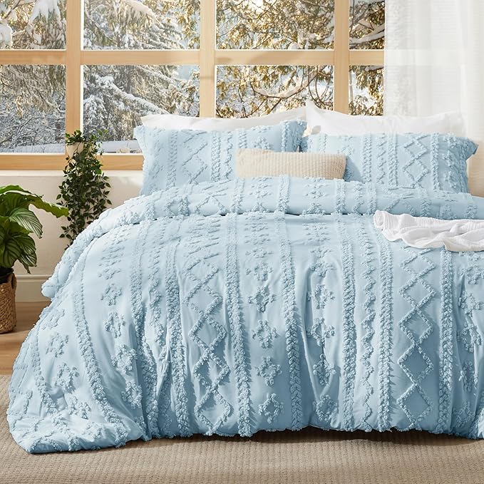 Boho Heirloom Embroidered Comforter Set