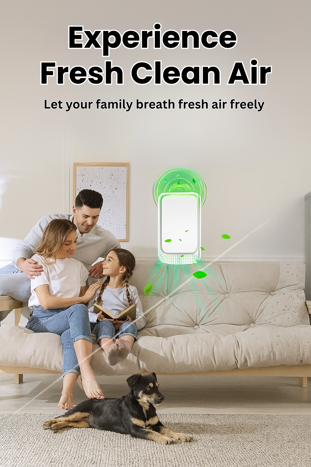 LunoAir™ Ionic Air Purifier For Home & Office | Forget Dust, Allergens, and Bad Smells