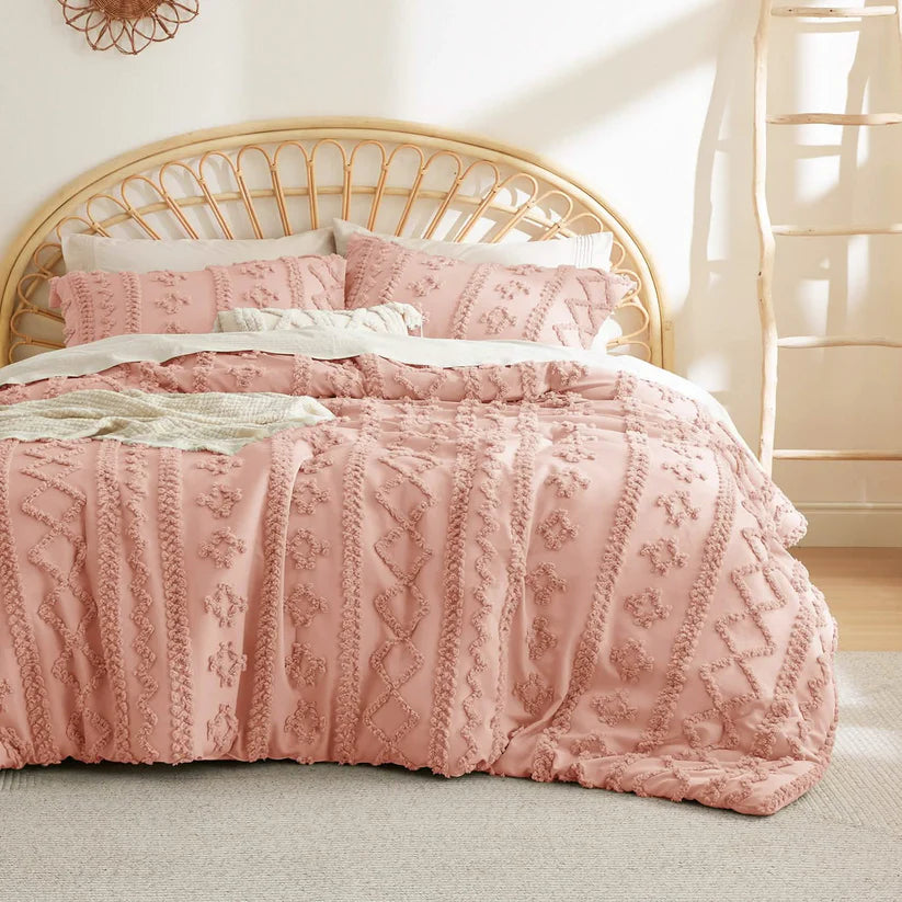 Boho Heirloom Embroidered Comforter Set