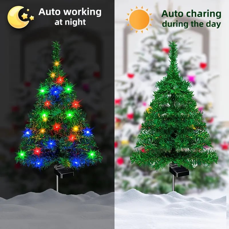 SolaLuxe™ Powerful Solar Christmas Tree Lights with Automatic Activation