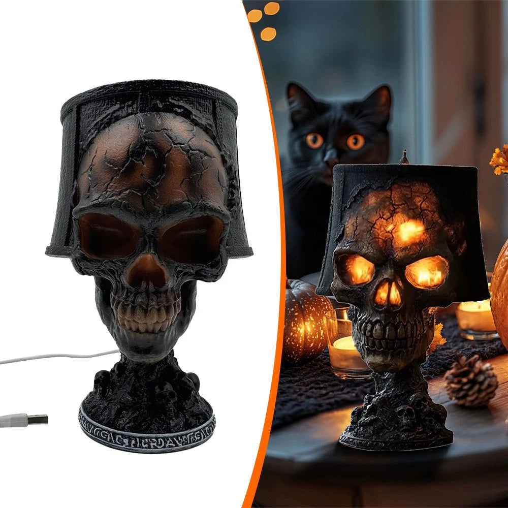 Gothic™ Skull Glow – Halloween Accent Lamp
