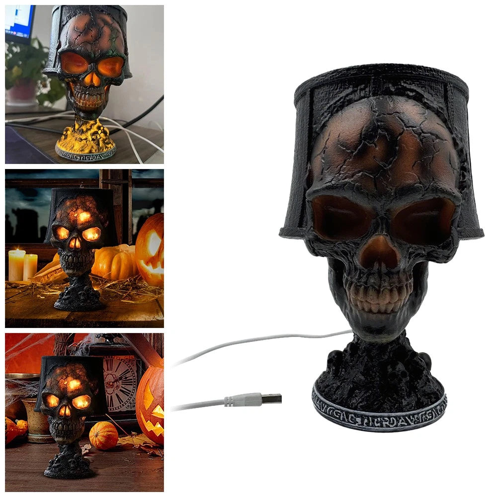 Gothic™ Skull Glow – Halloween Accent Lamp