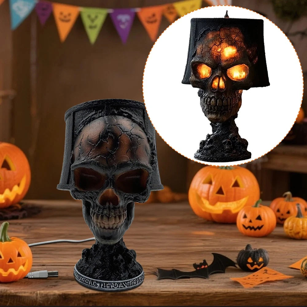 Gothic™ Skull Glow – Halloween Accent Lamp