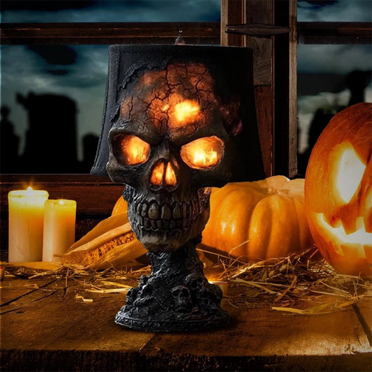 Gothic™ Skull Glow – Halloween Accent Lamp